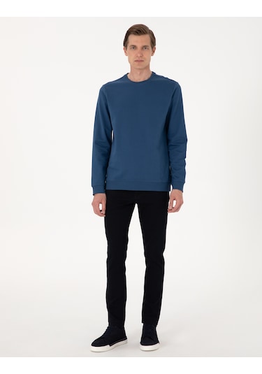 Pierre Cardin Erkek Açık Lacivert Sweatshirt 50314054-vr059 Açık Lacivert