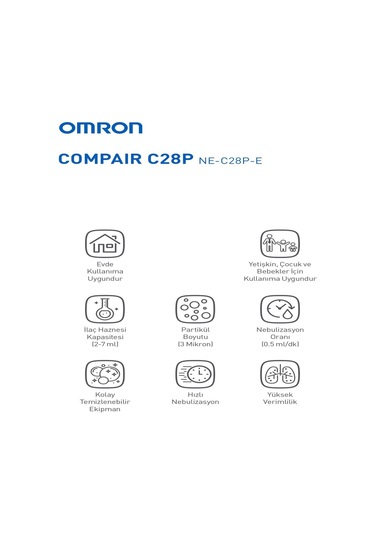 Omron Gentle Temp521 Kulaktan Ateş Ölçer + C28P Nebulizatör