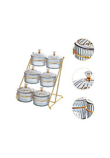 Homyl Kuru Meyve Tepsisi Çok Fonksiyonlu Raflı Fındık Gri