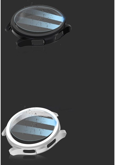 Samsung Galaxy Uyumlu Watch 6 Classic 47mm Sert Kasa Ve Ekran Koruyuculu Rakamsız Gard 29