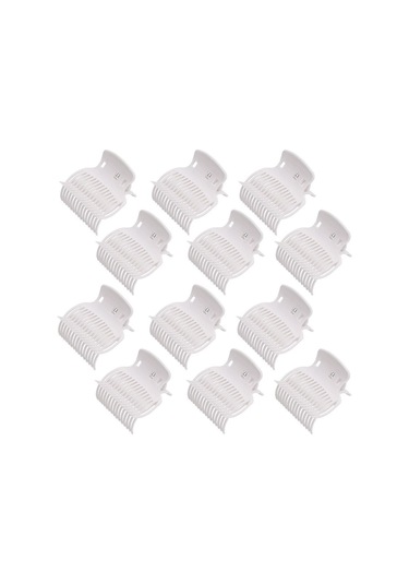 Dofolink 12 Adet Isı Yalıtımlı Saç Klampları - Saç Boyama, Perma Ve Bakımı İçin Isı Korumalı Universal Kırık Beyaz Saç Tutucuları Siyah