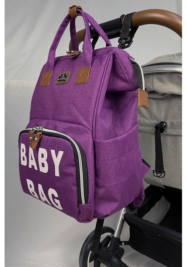 Stylo Roma Baby Bag Anne Bebek Bakım Sırt Çantası Mor
