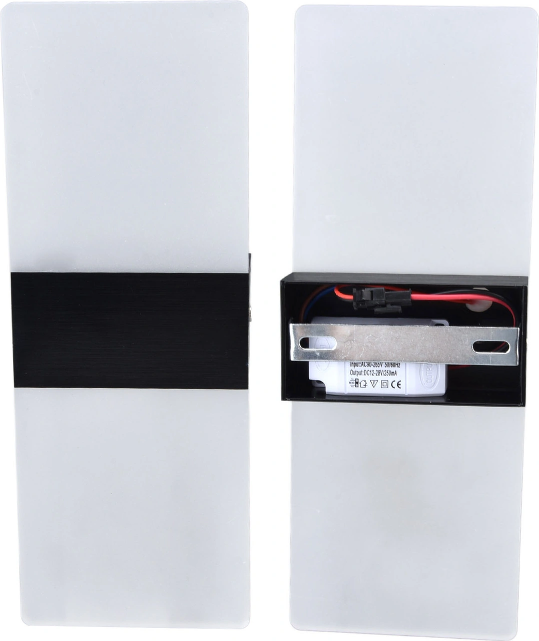 Folinda Siyah Açık Açık Led Duvar Lambası, Akrilik-alüminyum, Islak Işık, Modern Minimalist, Yatak Odası-balkon-coridor 90-265v Siyah