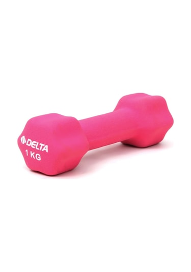 Delta 1 KG x 1 Adet Deluxe Neopren Kaplı Fuşya Demir Dambıl