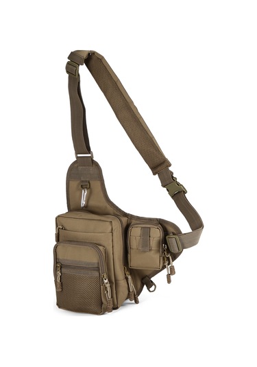 Jeehugo Balıkçılık Çanta - Kanvas Malzeme, 32x39x12cm Boyut, Yeşil, Siyah, Turuncu, Kamuflaj Ve Kahverengi Seçenekleriyle Çift Taraflı Depolama