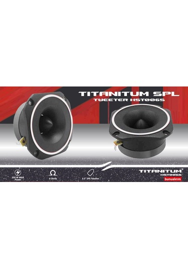 Tıtanıtum Hst006s Spl Tweeter 250w 10Cm