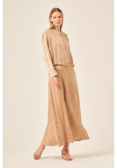 Ftz Women Kadın Kraş Etekli Takım Beige 31171 Beige