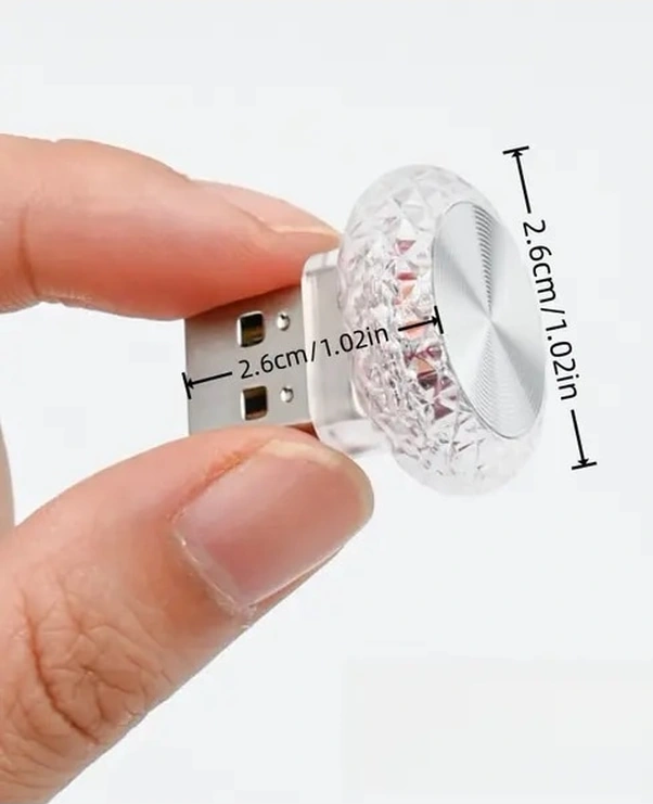 Trendooze 2'li Araç Usb Led Ambians Işık Seti, Pembe İç Dekorasyon Atmosfer Lambası, Turcoshop11