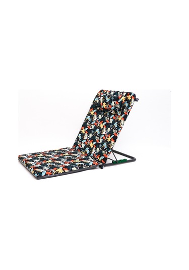 Herrmen Portatif Kademe Ayarlı Yastıklı ve Minderli Şezlong