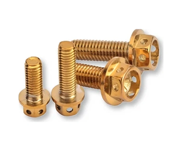 Hightower 3pcs Mavi M8x10 Altın Altıgen Cıvata Motor Tamir Dayanıklı Vida