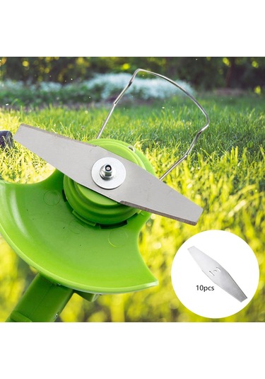 Homyl Çim Biçme Bıçağı Güçlü Cilalı Bahçe Düzeltici 10-adet-düz