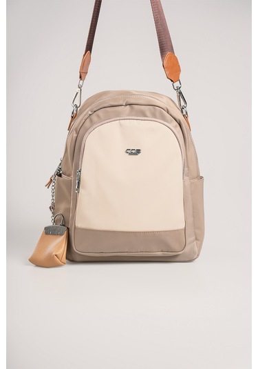 Ççs Kadın Sırt Çantası Ccs18023 Bej-vizon Bej-vizon Bej - Vizon