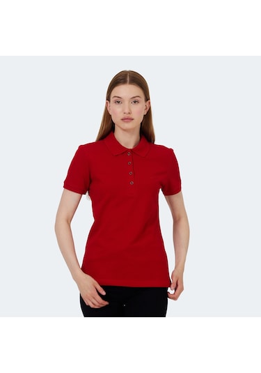 Slazenger VERA I Kadın Polo Yaka Kırmızı Tişört