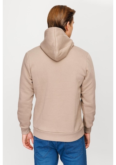 Igs İgs Standart Kapüşonlu Erkek Sweatshirt Camel