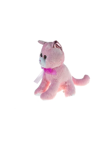 Oyuncak Pelüş Kedi Sevimli Kedi Pembe 30 Cm