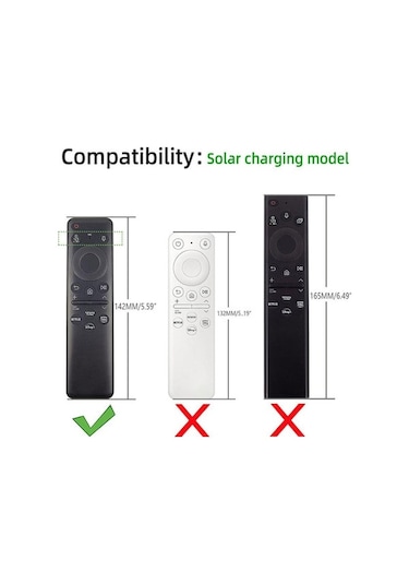 Maiyame Samsung Uyumlu Uzaktan Kumanda İçin Güneş Enerjili Silikon Korumalı Kılıf - Kırılmaya Dayanıklı, Kırmızı Renk