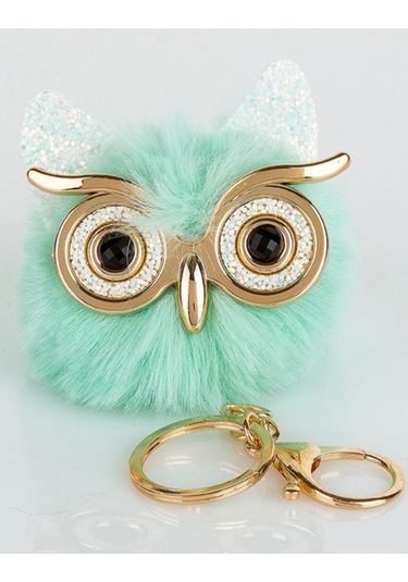 Peluş Baykuş Anahtarlık Çok Renkli
