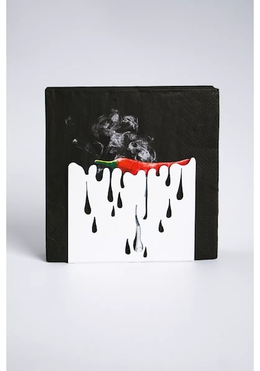 Gala Mutfak İçin Masada Kullanılabilecek Metal Loft Tarzı Peçetelik 135676609 Beyaz