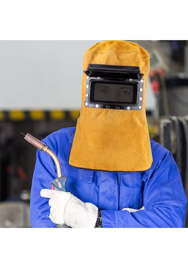 Kaynak Maskesi, Kaynak Maskesi Deri Kaynak Kaskı Koruyucu Maske