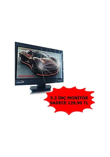 5 İnç Lcd Araç Monitör Geri Vites Kamerası Uyumlu