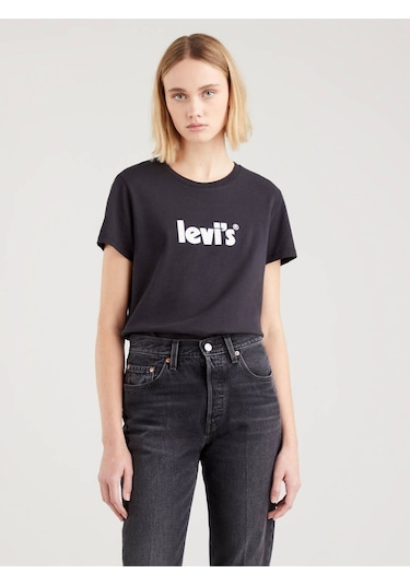 Levi's Lse The Perfect Kadın Siyah T-shirt Siyah