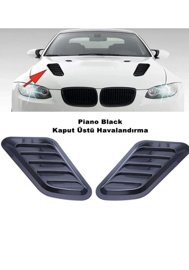 Point Araç Kaput Üstü Havalandırma Izgarası Piano Black Sağ-sol 2