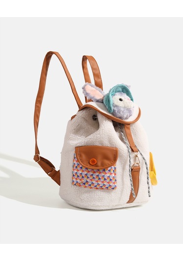 Charhp&kejnt Resmi Otantik Sevimli Stil Duffy Ayı Sırt Çantası Sırt Çantası 2024 Yeni Kız Öğrenci Okul Çantası Beyaz