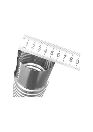 Pazly 19.7 2.4in Paslanmaz Çelik Odun Soba Borusu, Yüksek Sıcaklığa Dayanıklı, Kamp Ve Ev Kullanımı