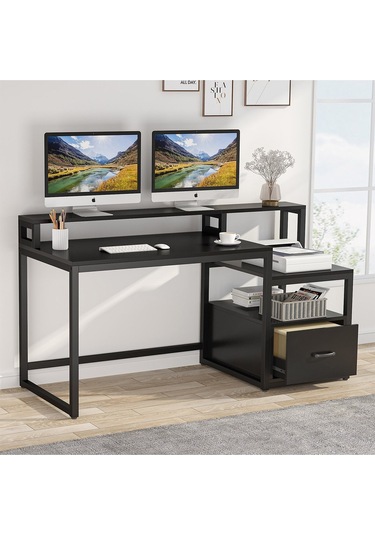 Jill Siyah Metal Çalışma Masası