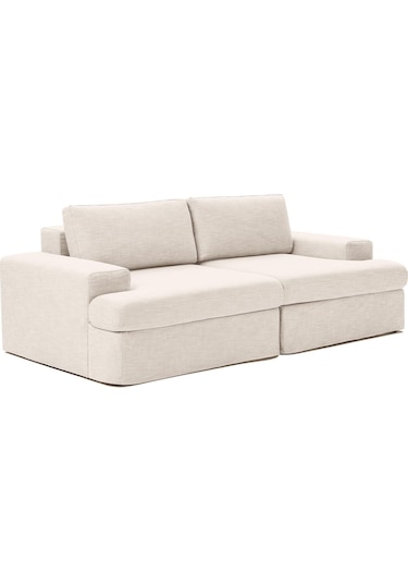 Mode Siesta Pro Kuş Tüyü Kanepe 2 Modül 05 Bej Keten Kumaş Işbir