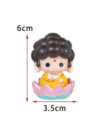 Suntek Otel Yatak Odası Oturma Için Buda Heykeli Prop Küçük