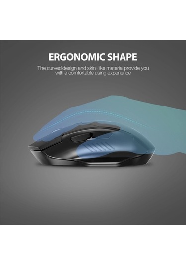 Prestigegoods Inphıc F1 Kablosuz Fare 1600 Dpı 6 Tuşlar Tip-c Şarj Edilebilir Sessiz Oyun Mouse Ev Ofis İçin DR6