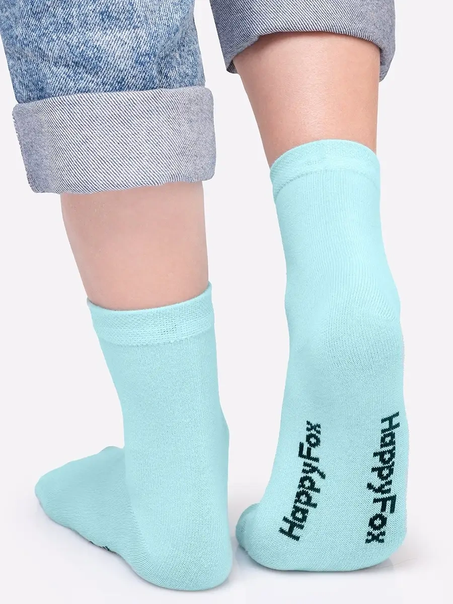 Happyfox Çocuk Çorapları Seti 6 Çift Temel Pamuk 49641756 Siyah