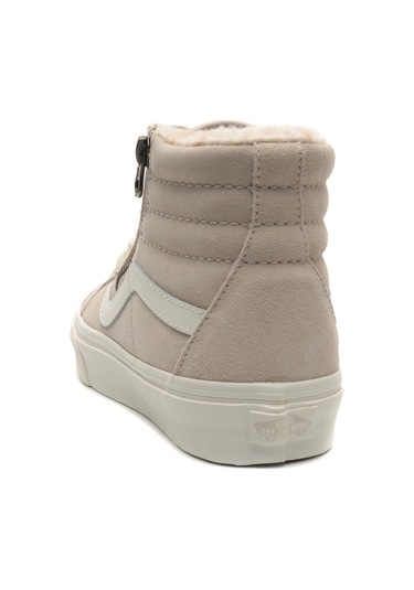 0007NZBLL1-R Vans Sk8-Hi Reissue Side Zip Spor Ayakkabı Krem