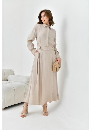 Ftz Women Kadın Modal Etekli Takım Taş 30714-taş Taş