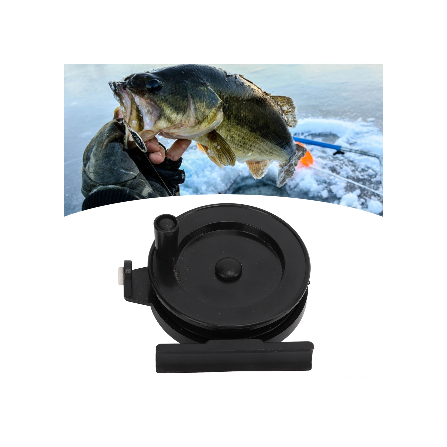 Shineyee Plastik Buz Balıkçılığı Makarası, Hafif Ve Dayanıklı, Sağ El Kullanıma Uygun, Pürüzsüz İp Çekimi, Taşınabilir Ve Pratik