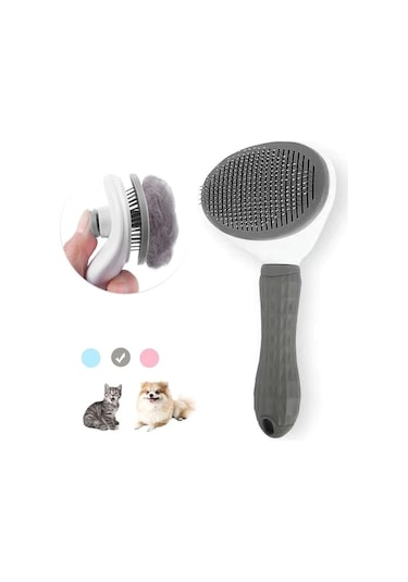 Duffa Otomatik Temizlenebilen Tuşlu Evcil Hayvan Fırçası, Kedi Köpek Tüy Toplayıcı Tarak