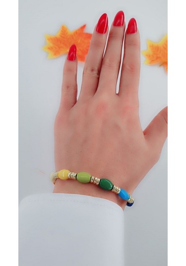 Bhs Life Kadın Lastikli Taş Çoklu Renkli Bileklik Çok Renkli