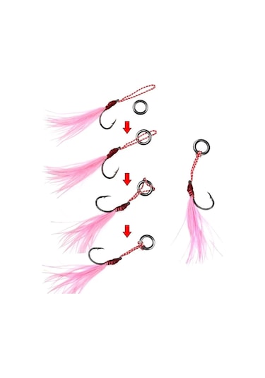 MSO Olta Balıkçılık Paslanmaz Çelik Solid Ring Halka Jig Asist