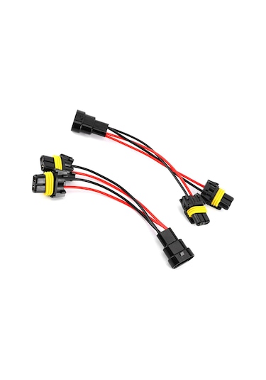 Reedark 2 Adet 9005/9006 Araç Farı Dönüştürme Kablosu - Ana'dan Çocuk'a Birden İkiye Bölücü, Çift Xenon Projeksiyon Uyumlu, Plug & Play Montaj