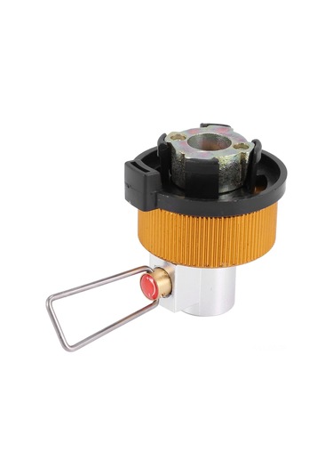 Skycity Kamp Gaz Soğutucu Dönüştürücü Adaptörü - Dış Mekan Malzemeleri İçin Çift Taraflı Gaz Tankı Bağlantı Aleti Gümüş