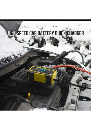 Yaozixa 12v 10a/24v 5a Akıllı Araç Akü Şarj Cihazı - 7 Aşamalı Hızlı Şarj, Evrensel Uyumlu, Lüks Külleme Sistemi