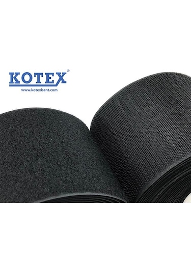 Kotex Cırt Bant 10 Cm Dikilebilir 1 Metre Siyah/Beyaz