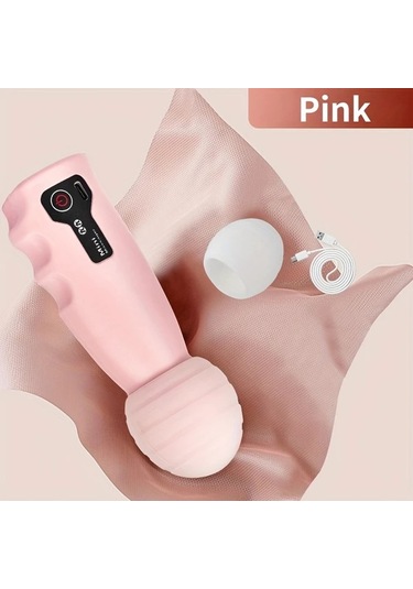 Elmpaly Beyaz Taşınabilir Mini Elektrikli Masaj Aleti, Usb Şarjlı, 4 Hız Ayarlı Beyaz