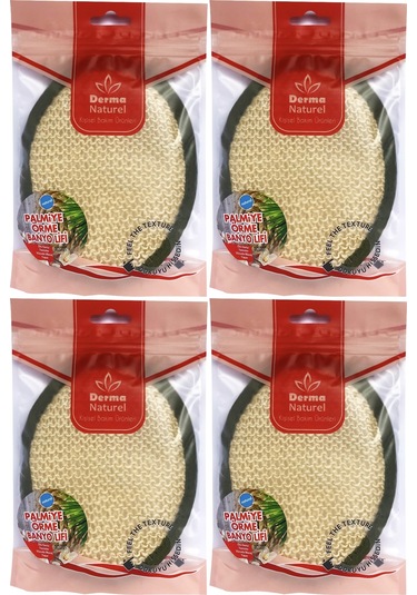 Derma Naturel Örme Banyo Yüz Lifi 15 24cm Ms-02 4 Lü Set