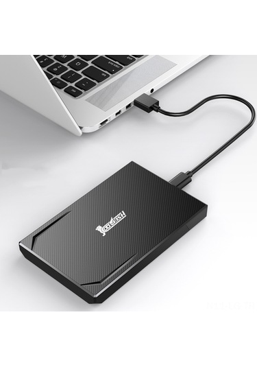Leezsing Cool-fish K801 2.5 İnç Sata Dış Hard Disk Kutusu, Type-c 3.1 Arayüzü, 10gbps Hız, Araçsız Kurulum, Windows/mac Uyumlu