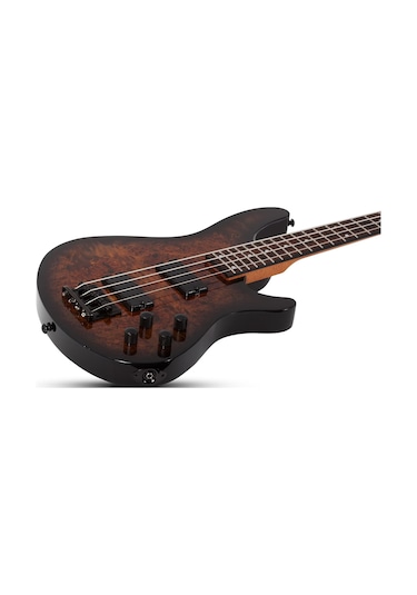 Schecter C-4 Standard Bas Gitar Tobacco Burl