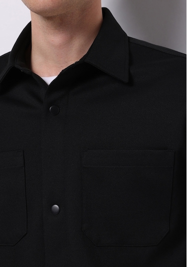 Colins Regular Fit Erkek Siyah Shacket Cl1075640 Q1.v2 Blk Siyah