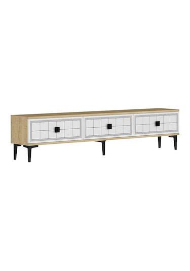 Tsa1801db - Yuka Tv Stand Safirmeşe-beyaz 180cm Safirmeşe-beyaz
