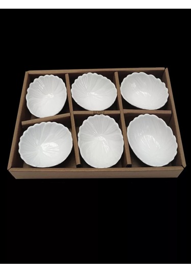 Hazdev Servis Ve Sunum İçin Beyaz Seramik Sosluklar Seti 193468269 Beyaz